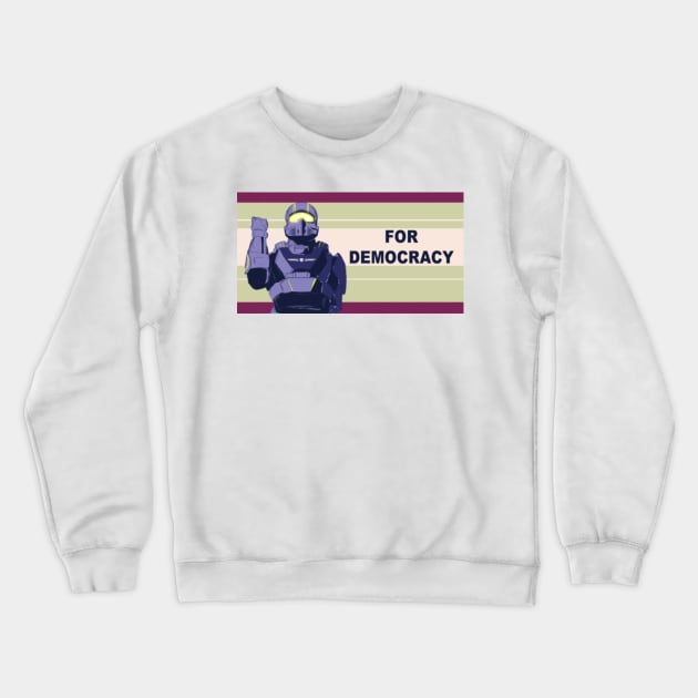 Helldivers 2 - For Democracy Crewneck Sweatshirt by jargony